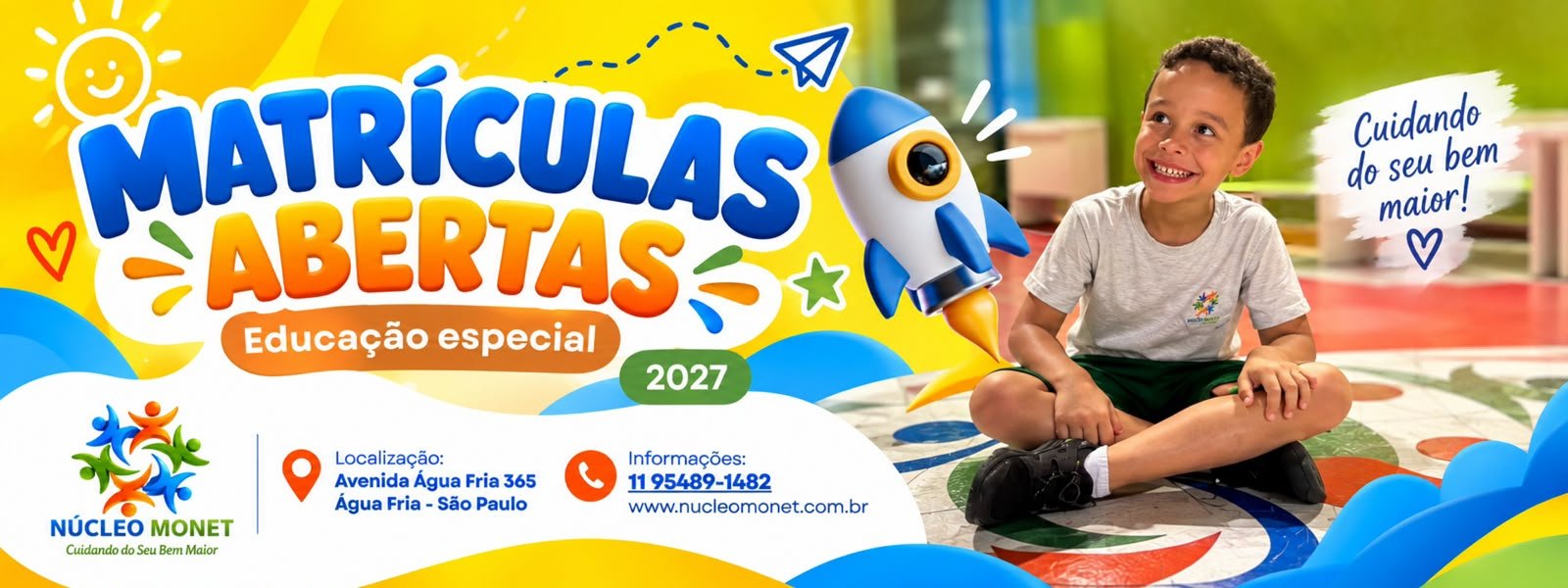 Núcleo Monet - Escola de Educação Especial em São Paulo - Carrossel de imagens
